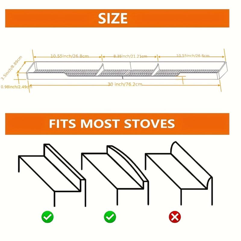 Stove Top Storage Shelf Magnetic Spice Rack Organizer