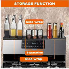Stove Top Storage Shelf Magnetic Spice Rack Organizer