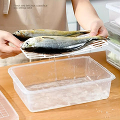 Fresh Keeping Box Meat Fruits Vegetables Refrigerator Organizer