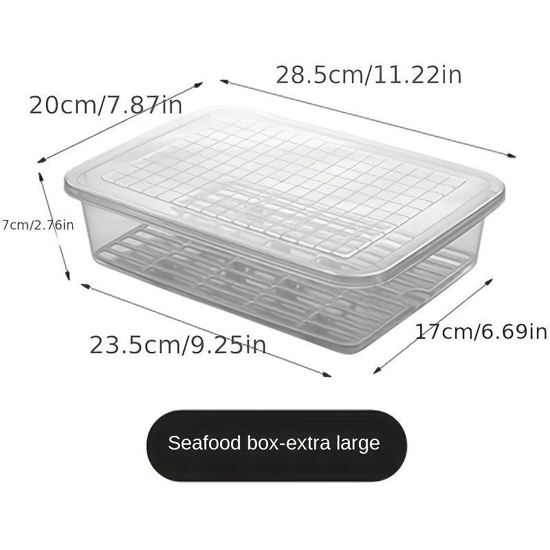 Fresh Keeping Box Meat Fruits Vegetables Refrigerator Organizer