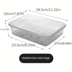 Fresh Keeping Box Meat Fruits Vegetables Refrigerator Organizer