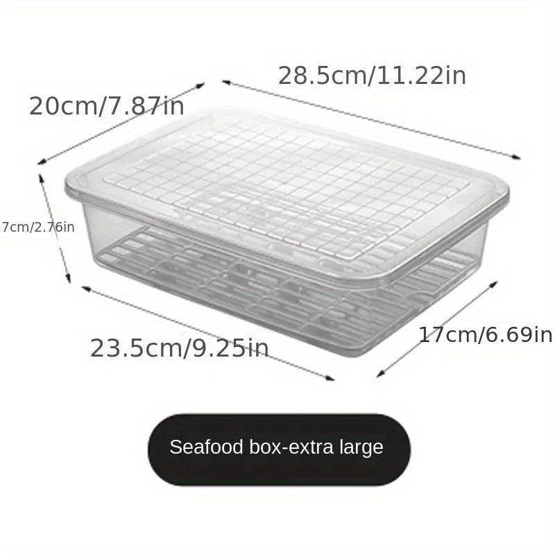Fresh Keeping Box Meat Fruits Vegetables Refrigerator Organizer