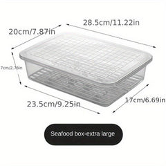Fresh Keeping Box Meat Fruits Vegetables Refrigerator Organizer