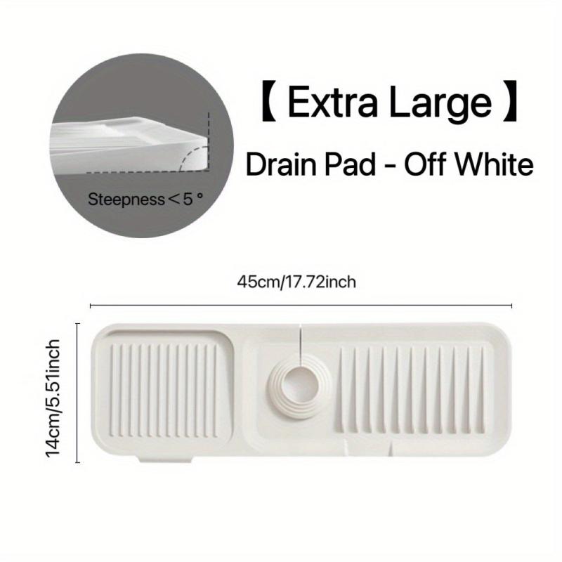 Non-slip Countertop Mat for Faucet Draining, Kitchen Silicone Mat