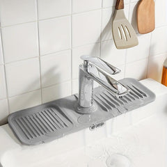 Non-slip Countertop Mat for Faucet Draining, Kitchen Silicone Mat