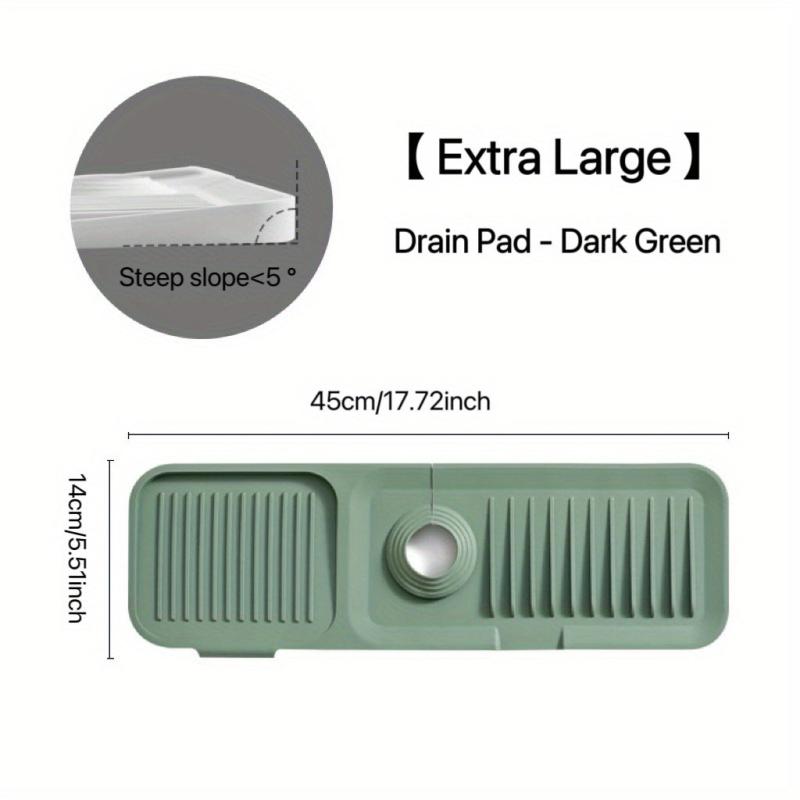 Non-slip Countertop Mat for Faucet Draining, Kitchen Silicone Mat