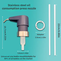 Gallon Seasoning Sauce Bottle with Pressure Push Nozzle