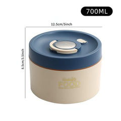 Stainless Steel Lunch Box w/ Lid - Freshkeeping Container for School