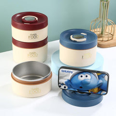 Stainless Steel Lunch Box w/ Lid - Freshkeeping Container for School