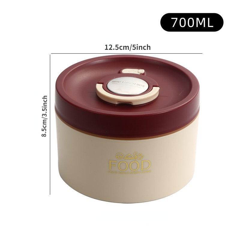 Stainless Steel Lunch Box w/ Lid - Freshkeeping Container for School