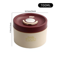 Stainless Steel Lunch Box w/ Lid - Freshkeeping Container for School