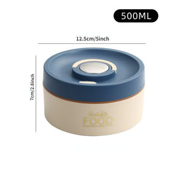 Stainless Steel Lunch Box w/ Lid - Freshkeeping Container for School