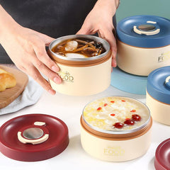 Stainless Steel Lunch Box w/ Lid - Freshkeeping Container for School