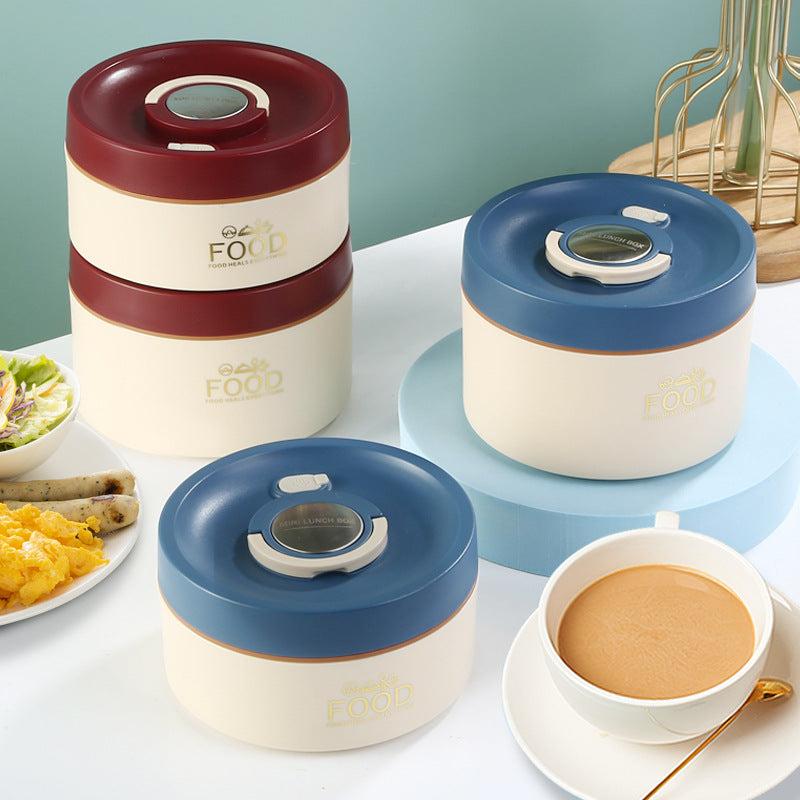 Stainless Steel Lunch Box w/ Lid - Freshkeeping Container for School