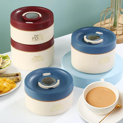 Stainless Steel Lunch Box w/ Lid - Freshkeeping Container for School