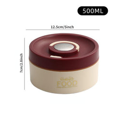Stainless Steel Lunch Box w/ Lid - Freshkeeping Container for School