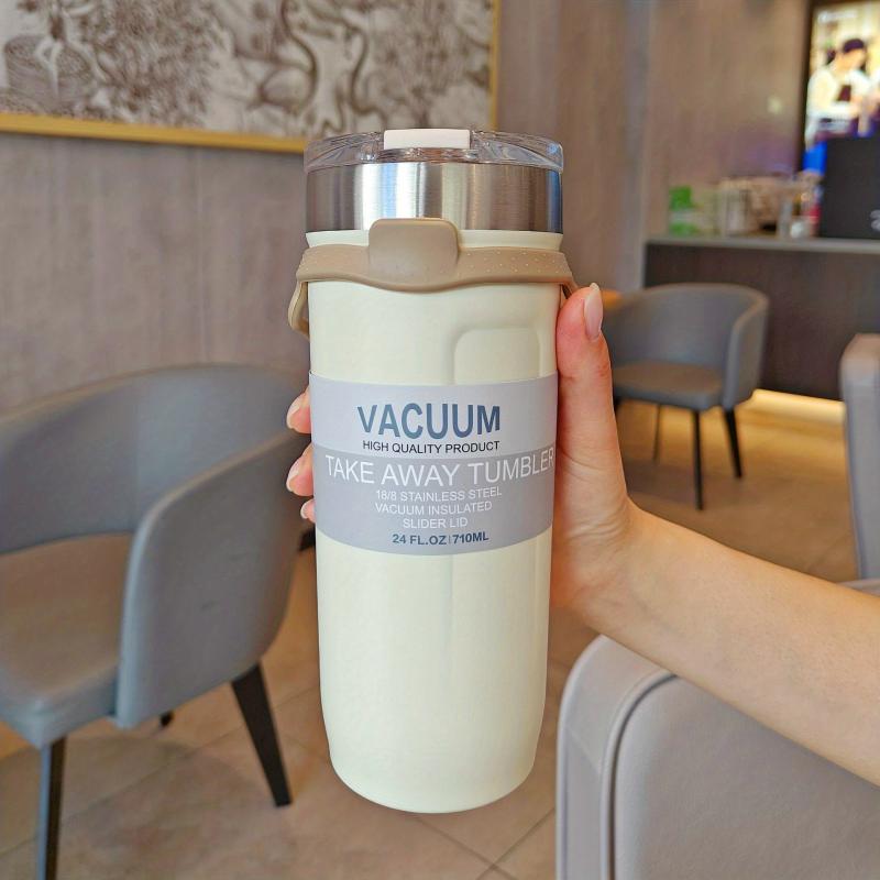 Stainless Steel Travel Tumbler with Lanyard
