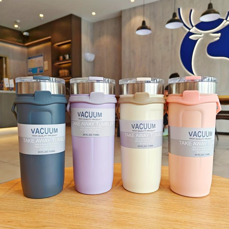 Stainless Steel Travel Tumbler with Lanyard