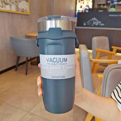 Stainless Steel Travel Tumbler with Lanyard