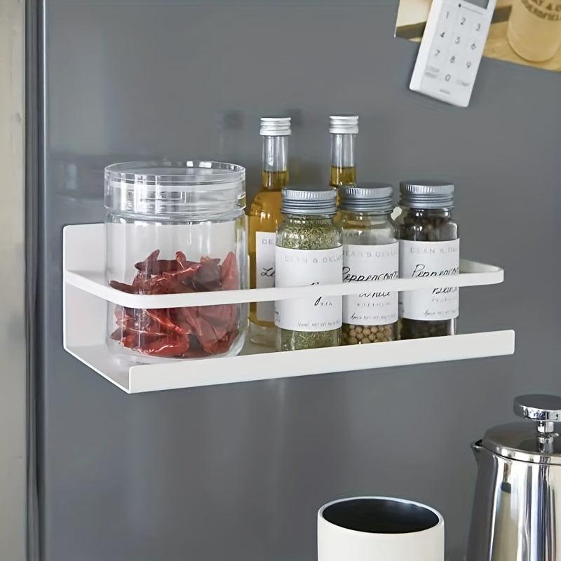 2pcs Magnetic Spice Rack for Refrigerator Organizing Oils Salt Pepper