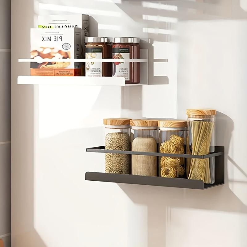 2pcs Magnetic Spice Rack for Refrigerator Organizing Oils Salt Pepper
