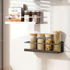 2pcs Magnetic Spice Rack for Refrigerator Organizing Oils Salt Pepper