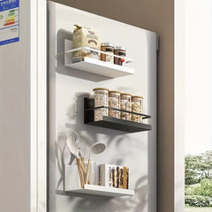 2pcs Magnetic Spice Rack for Refrigerator Organizing Oils Salt Pepper
