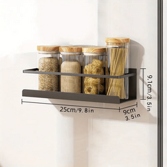 2pcs Magnetic Spice Rack for Refrigerator Organizing Oils Salt Pepper