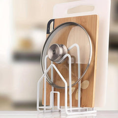 Metal Cutting Board Rack for Kitchen Countertops and Cupboards