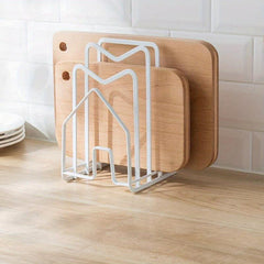 Metal Cutting Board Rack for Kitchen Countertops and Cupboards