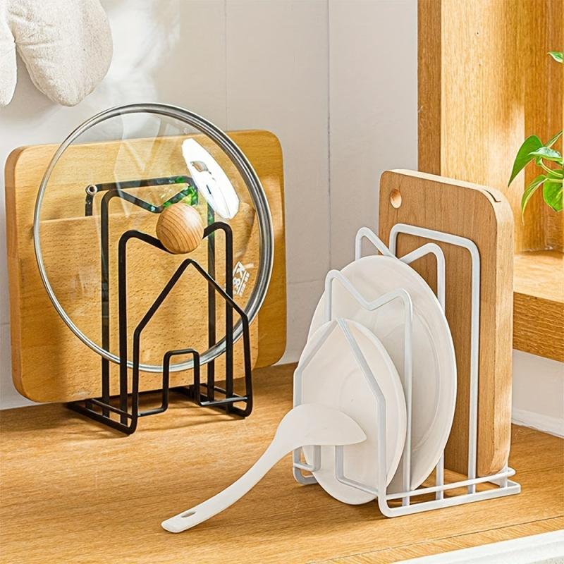 Metal Cutting Board Rack for Kitchen Countertops and Cupboards