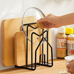 Metal Cutting Board Rack for Kitchen Countertops and Cupboards