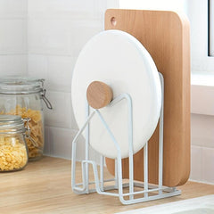 Metal Cutting Board Rack for Kitchen Countertops and Cupboards