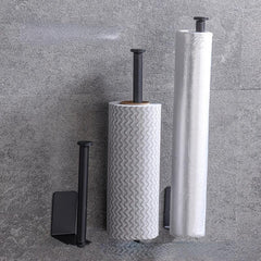 Wall Mount Paper Holder Stainless Steel Bathroom Kitchen Roll Towel Accessory