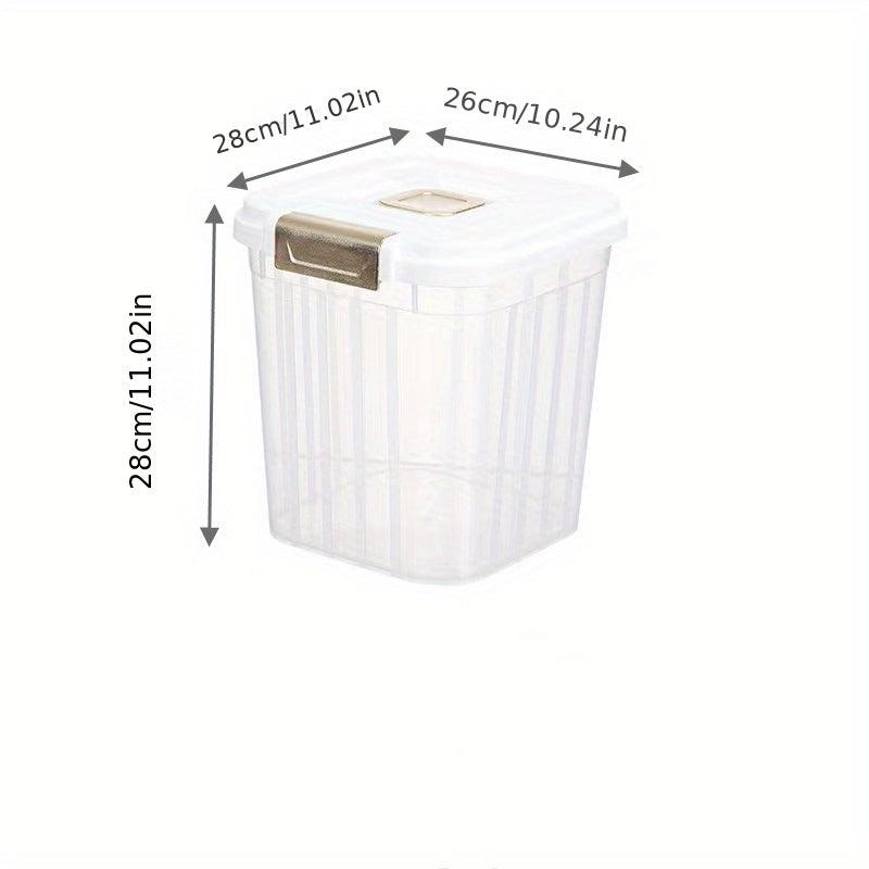 Large Capacity Insect Proof Rice Bucket - Multipurpose Plastic Grain Storage