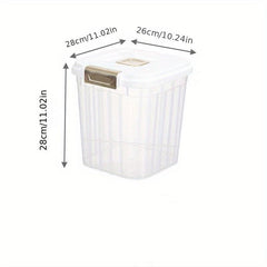Large Capacity Insect Proof Rice Bucket - Multipurpose Plastic Grain Storage