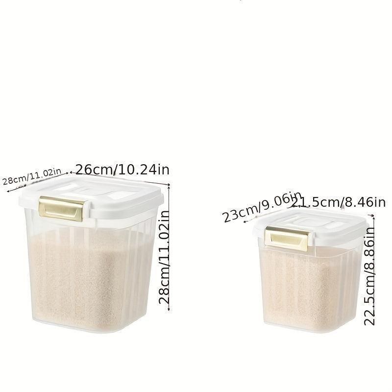 Large Capacity Insect Proof Rice Bucket - Multipurpose Plastic Grain Storage