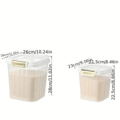 Large Capacity Insect Proof Rice Bucket - Multipurpose Plastic Grain Storage