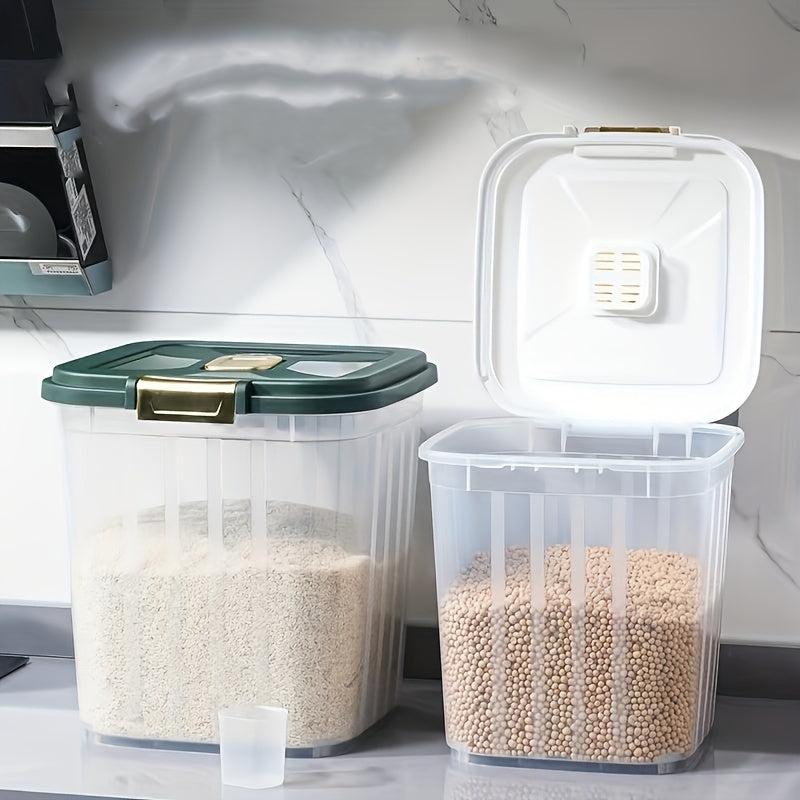 Large Capacity Insect Proof Rice Bucket - Multipurpose Plastic Grain Storage