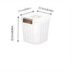 Large Capacity Insect Proof Rice Bucket - Multipurpose Plastic Grain Storage