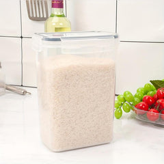 1pc PP Sealed Jar Transparent Plastic Storage Tank For Cereal Rice Pasta