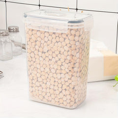 1pc PP Sealed Jar Transparent Plastic Storage Tank For Cereal Rice Pasta