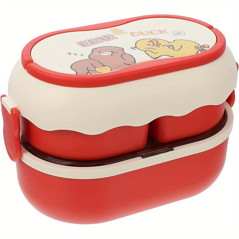 Cartoon Lunch Box Leakproof Insulated Cooler 1600ml