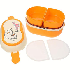 Cartoon Lunch Box Leakproof Insulated Cooler 1600ml