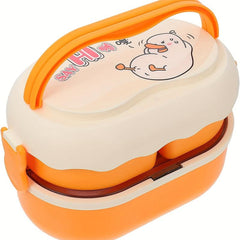 Cartoon Lunch Box Leakproof Insulated Cooler 1600ml