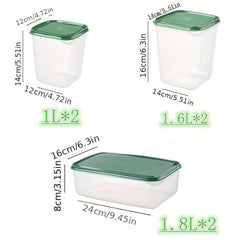 17pc Food Fruit Storage Box Set Plastic for Kitchen Supplies