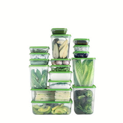 17pc Food Fruit Storage Box Set Plastic for Kitchen Supplies