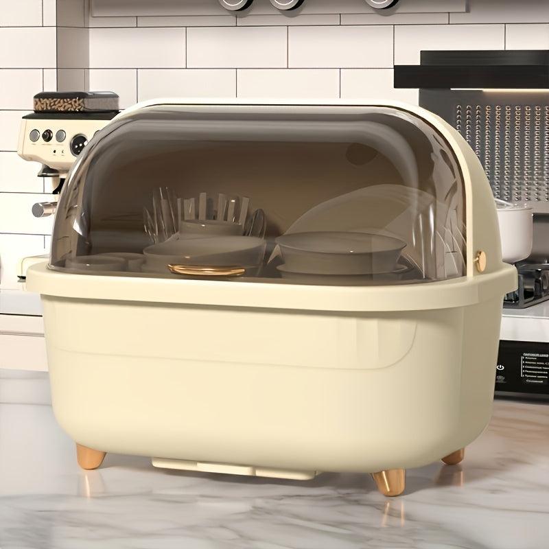 Tableware Storage Box With Cover Large Capacity Household Dustproof