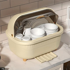 Tableware Storage Box With Cover Large Capacity Household Dustproof