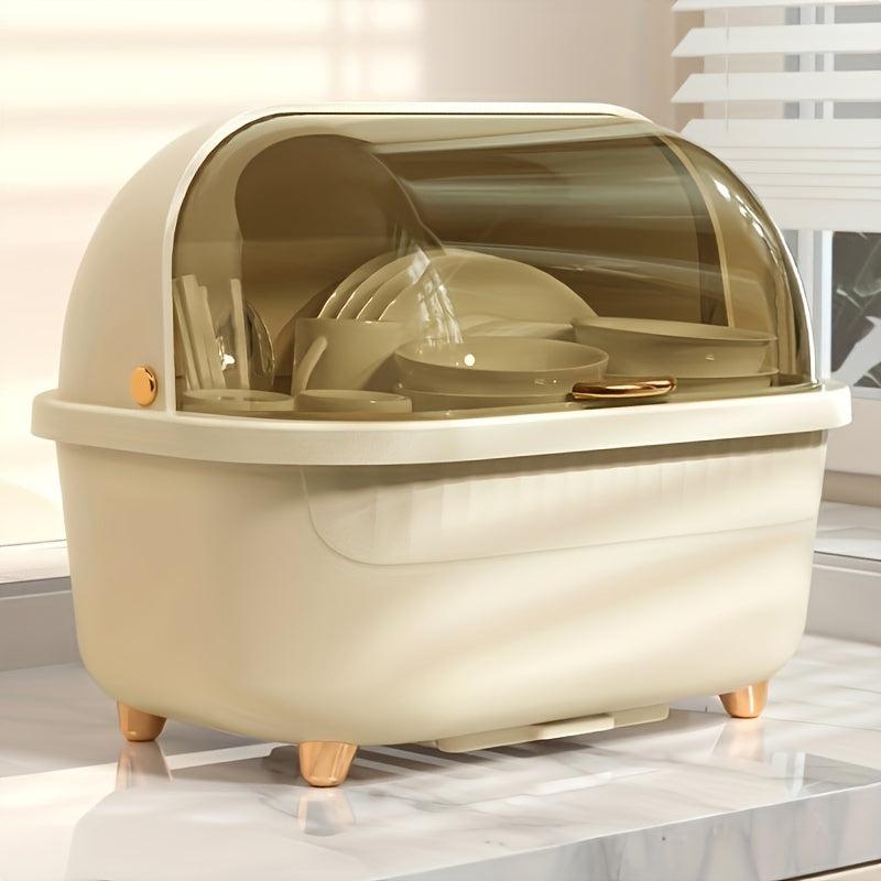 Tableware Storage Box With Cover Large Capacity Household Dustproof